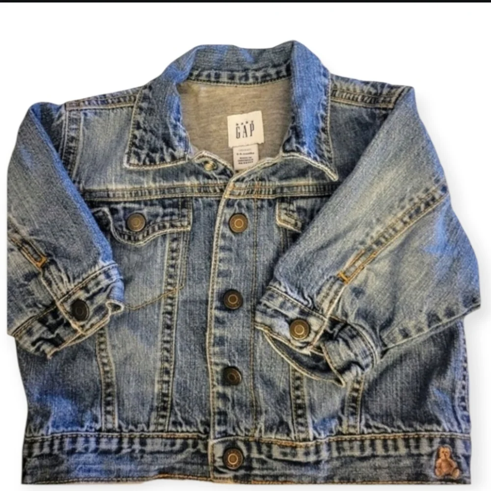 Infant 3-6 Months Baby Gap Icon Lined Denim‎ Jacket Jersey